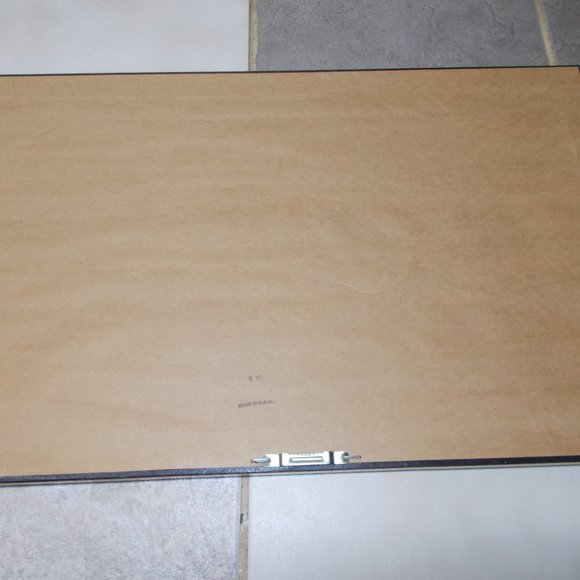 EUC, Beautiful floral print signed, matted & framed in wood frame, 22.5"x14.5" - Picture 6 of 6